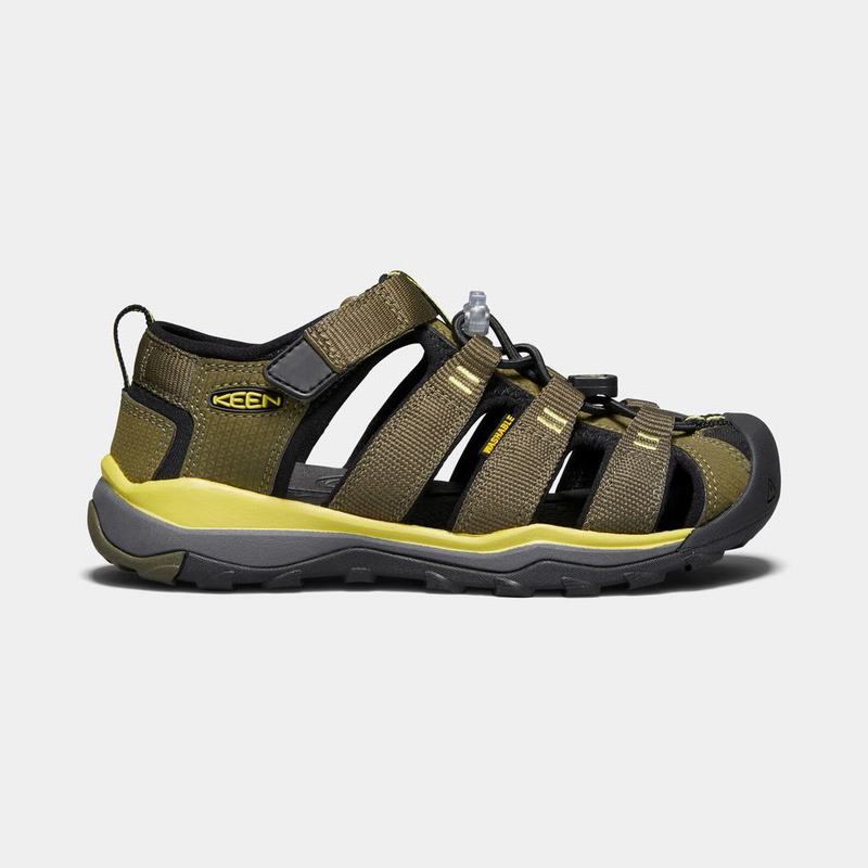 Sandalias Trekking Keen Newport Neo H2 Para Niños Verde Oliva/Negros - Sandalias Keen Mexico (541928